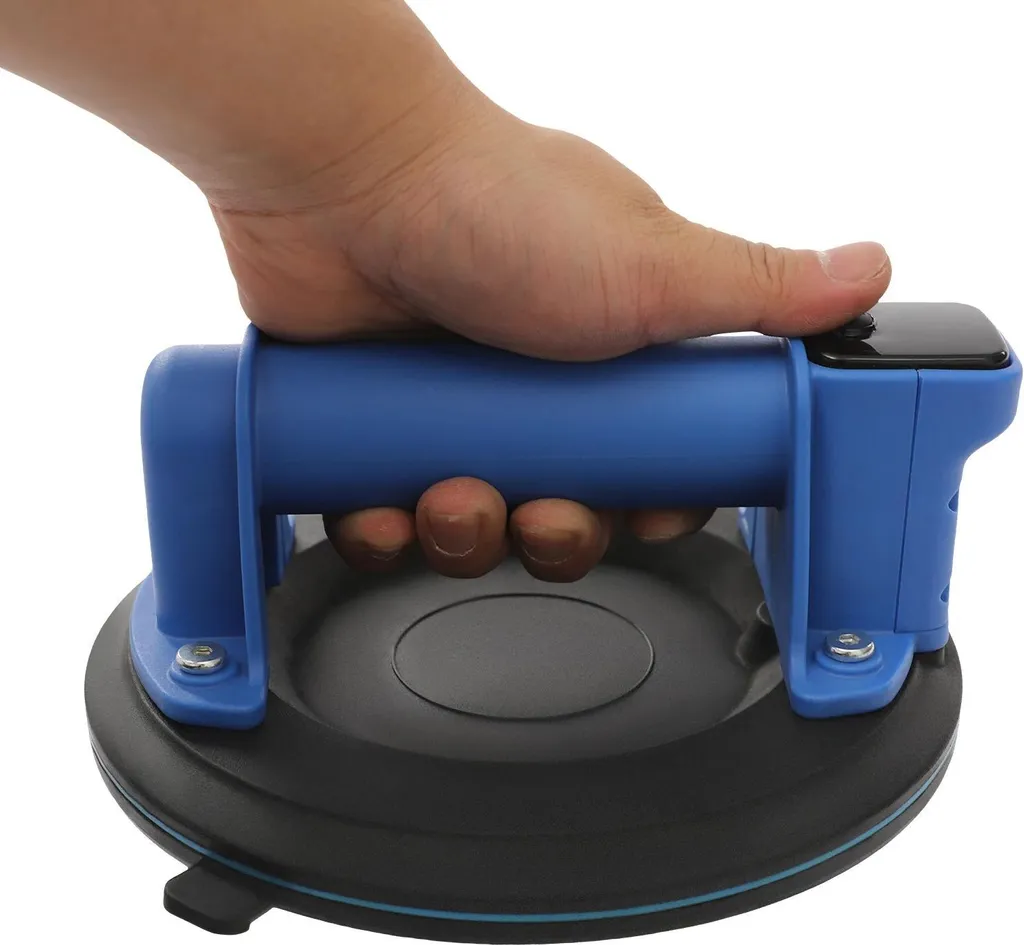 Ventosa Sollevatore Elettrico Digitale 8" Premium Blu per Marmo e Vetro