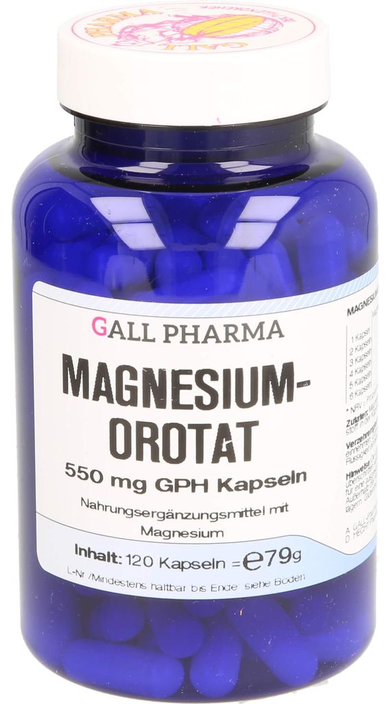 GALL PHARMA Orotate de magnésium 550 mg GPH Capsule, 120 Image du produit 