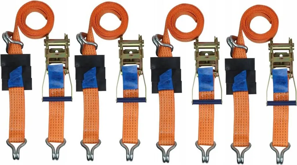 Sangles d'arrimage à cliquet avec crochets et sangles trapézoïdales