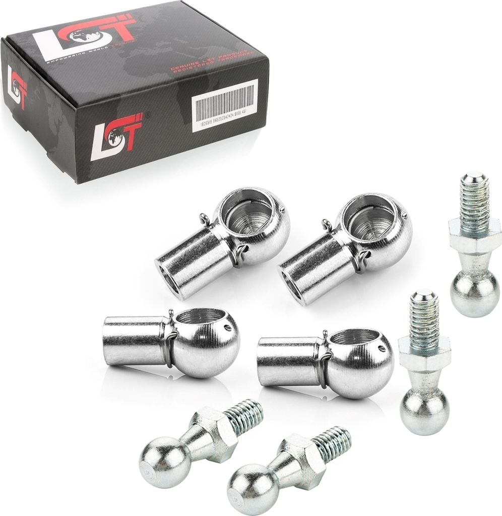 4x Kugelpfanne mit Kugelzapfen M8 10mm für BMW MINI