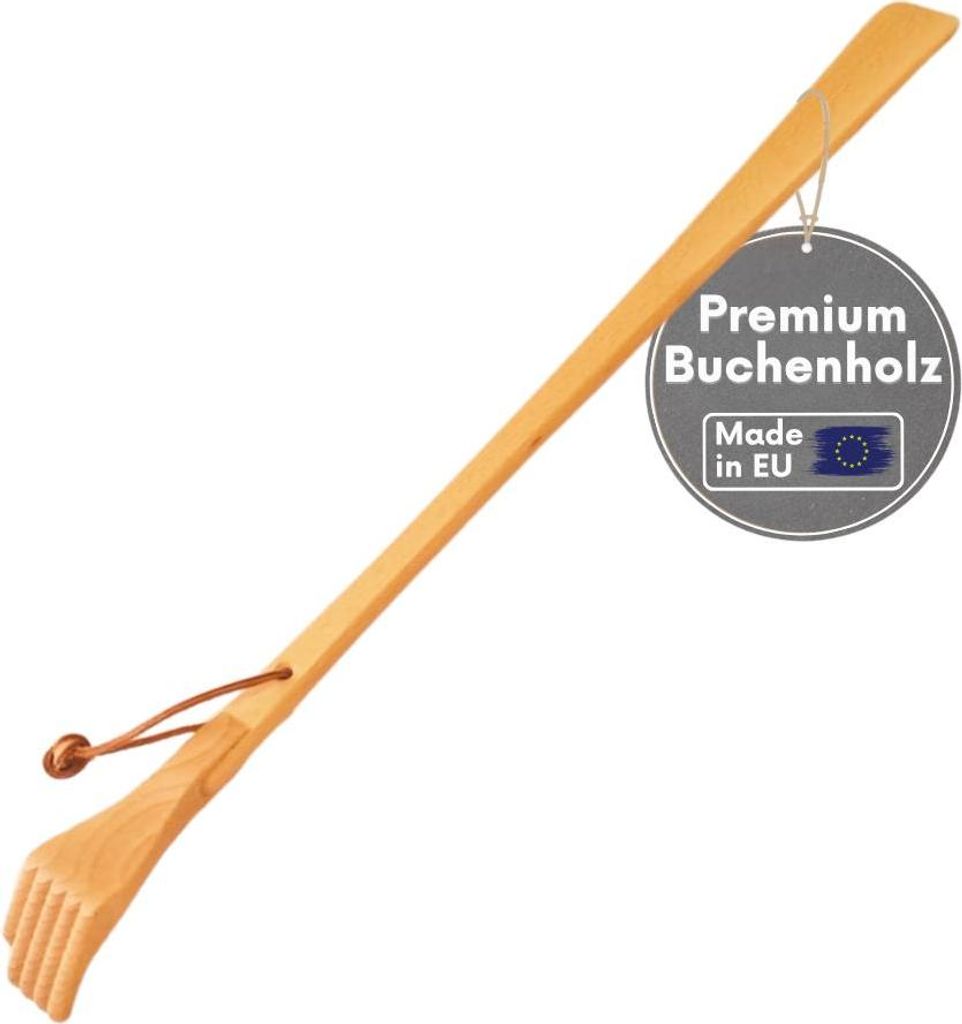 TOPANBIETER 999 Schuhlöffel mit Rückenkratzer, 2-in-1 Produktbild 