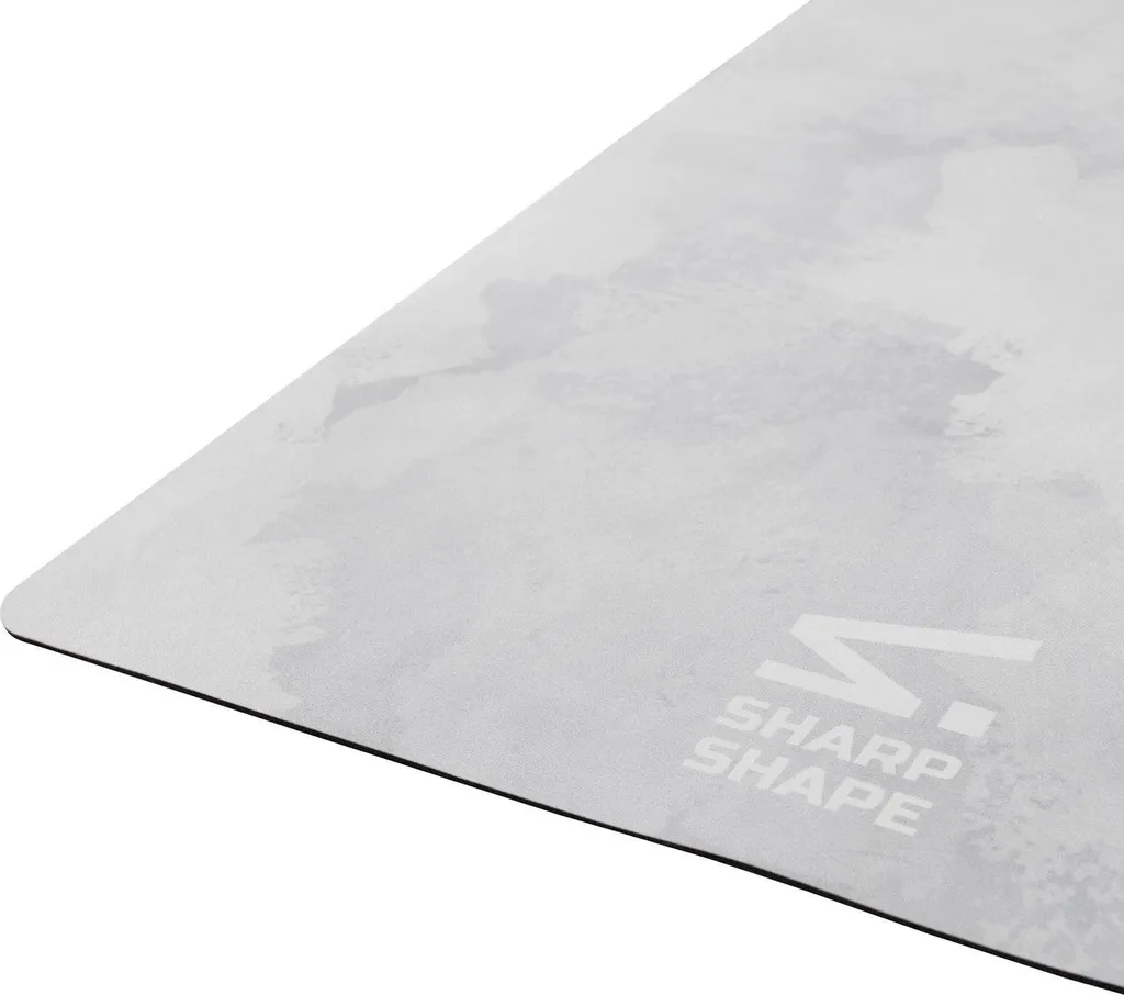 Tapis de yoga antidérapant Sharp Shape Marbre en microfibre recyclée