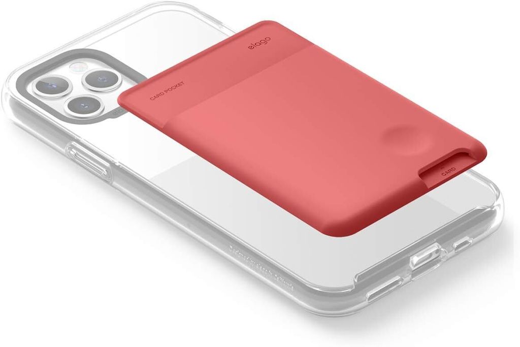 Elago Silikon-Klebekartenhalter fr alle Smartphones, italienische Rose