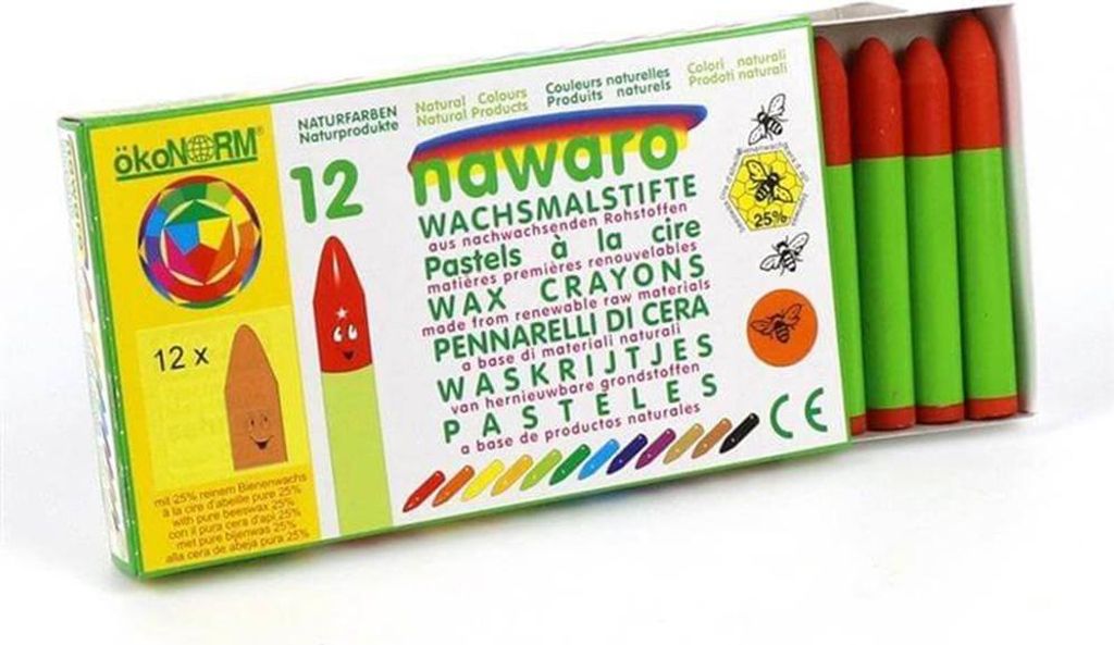 ökoNorm Wachskreide nawaro 12 Stück - orange