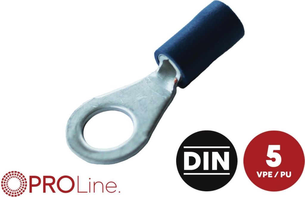 Ringkabelschuh 1,5mm²-2,5mm²/8,4mm blau Stück