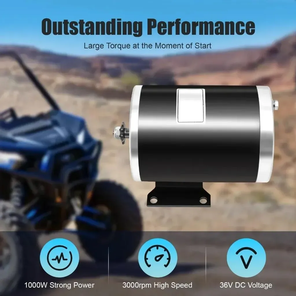 Motore Elettrico 250W-500W-1000W DC a Spazzole per Mini Bike e Quad - 8