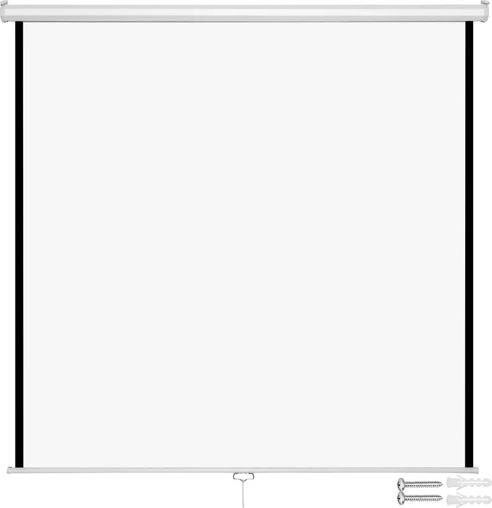 Écran de projection 152 x 152 cm : finissez-en avec les images sur mur nu