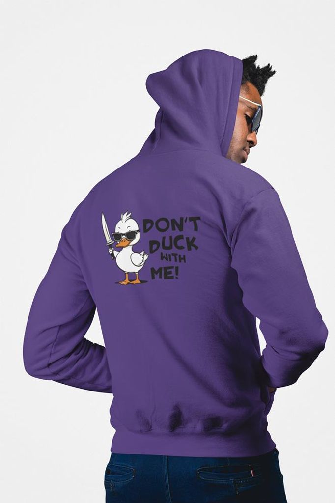 D&B Uni Hoodie ZIPEB00019 Duck Lila-Größe XL
