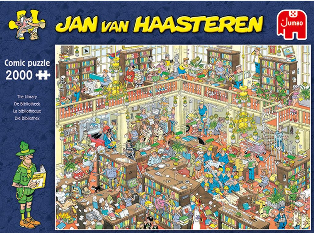 Jan Van Haasteren Puzzle 'Ab In Den Pool' – 2000 Teile Für Erwachsene, Detailreich & Humorvoll
