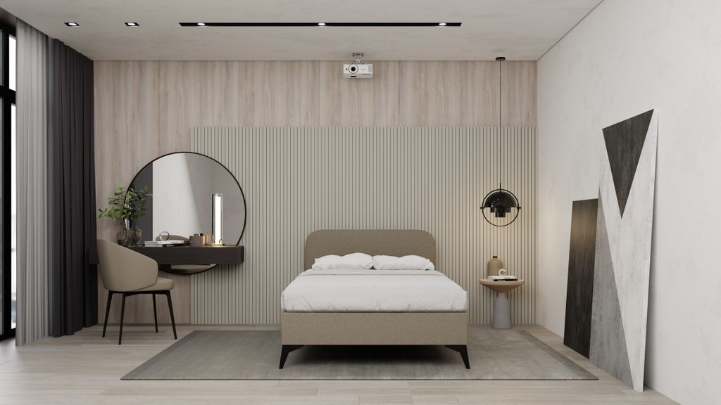 Polsterbett MAVILO - Komfortbett mit Stauraum, Einzelbett, 120x200cm,Braun, Taschenfederkernmatratze, H2/H3