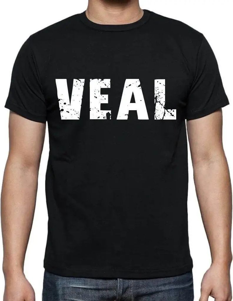 Herren Grafik T-Shirt Veal Öko-Verantwortlich Vintage Jahrgang Kurzarm Lustige Druck Geburtstag Geschenk Mann