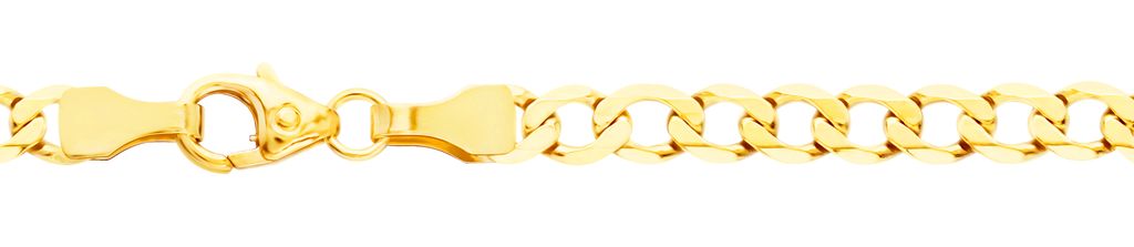 Goldkette Panzerkette Länge 21cm - Breite 3,9mm - 585-14 Karat Gold