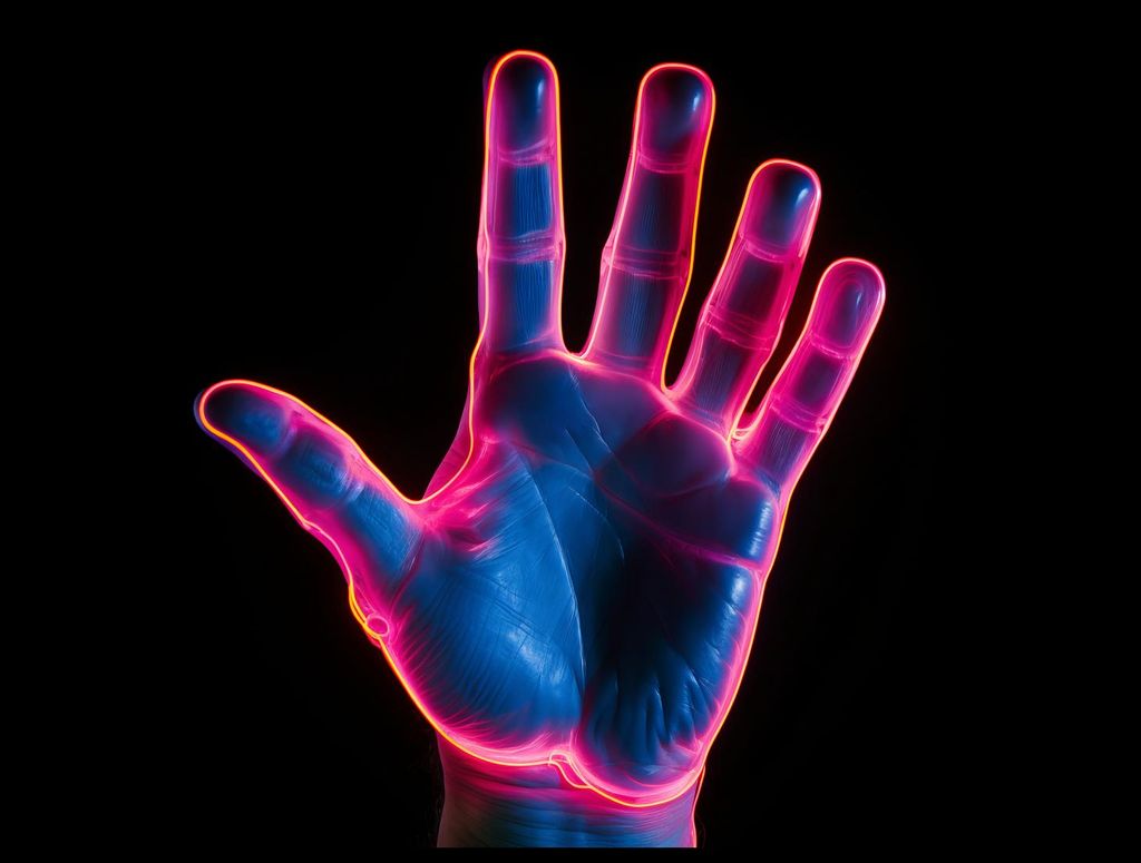 Plakat 80x60cm Berührung der Zukunft