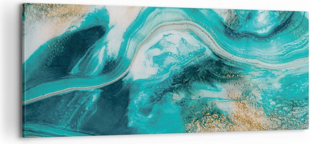 Bild auf Leinwand - Leinwandbild - Einteilig - Wasser Meer Ozean - 120x50cm - Wand Bild - Wanddeko - Wandbilder - Leinwanddruck - Bilder - Wanddeko...