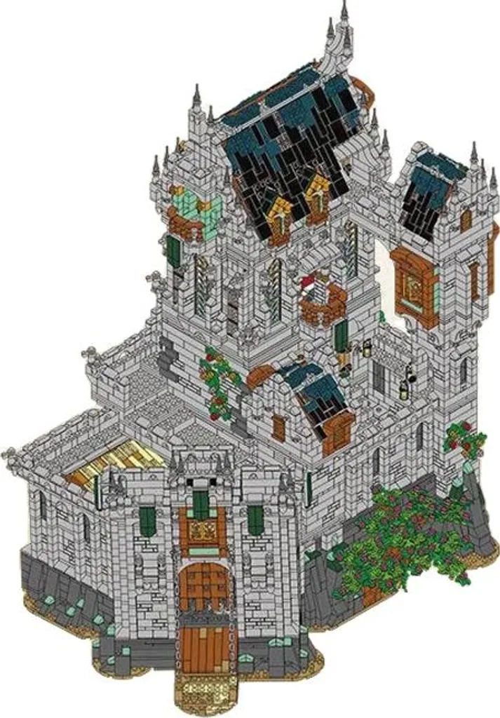 Kit Construction Château Médiéval 8603 Pièces pour Adultes Passionnés