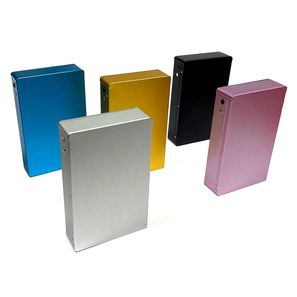 Zigarettenbox Dose Alu Metall für 100 mm Zigaretten Box mit Magnet verschluss