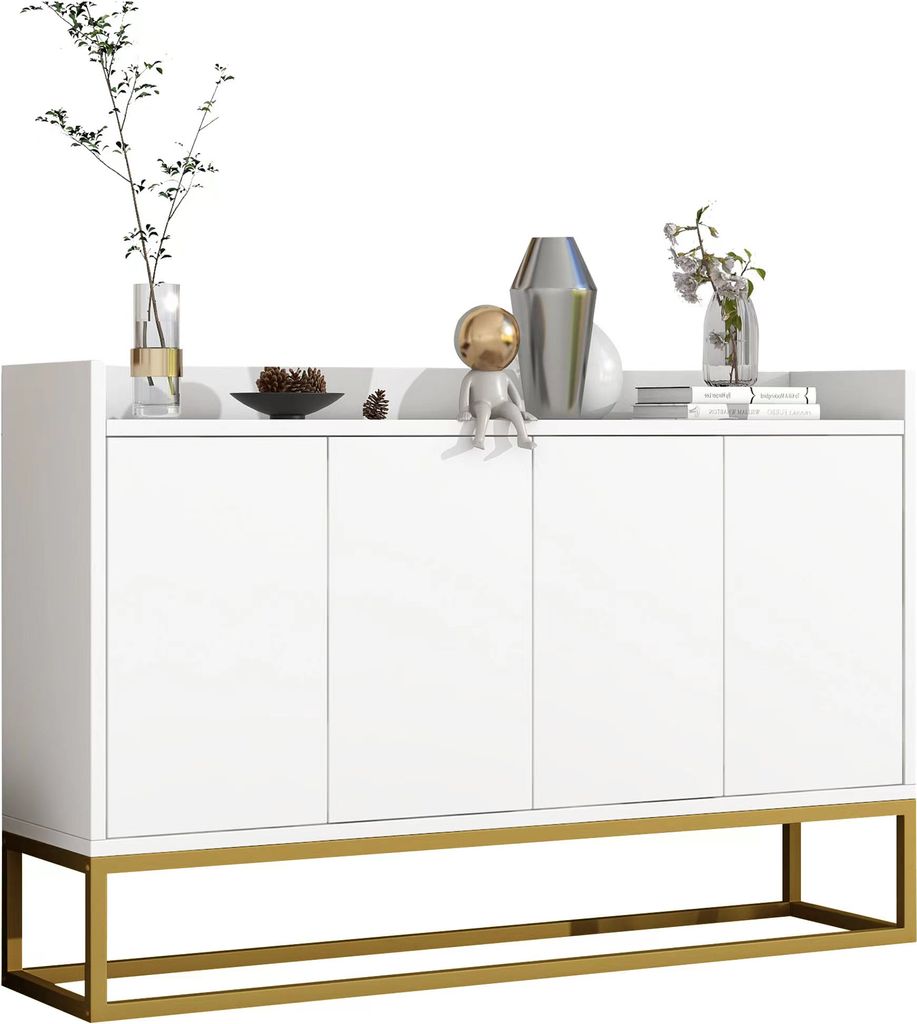 Sideboard 120/30/80 cm, Wohnzimmerschrank mit Türen, Mehrzweckschrank, Aufbewahrungsschrank