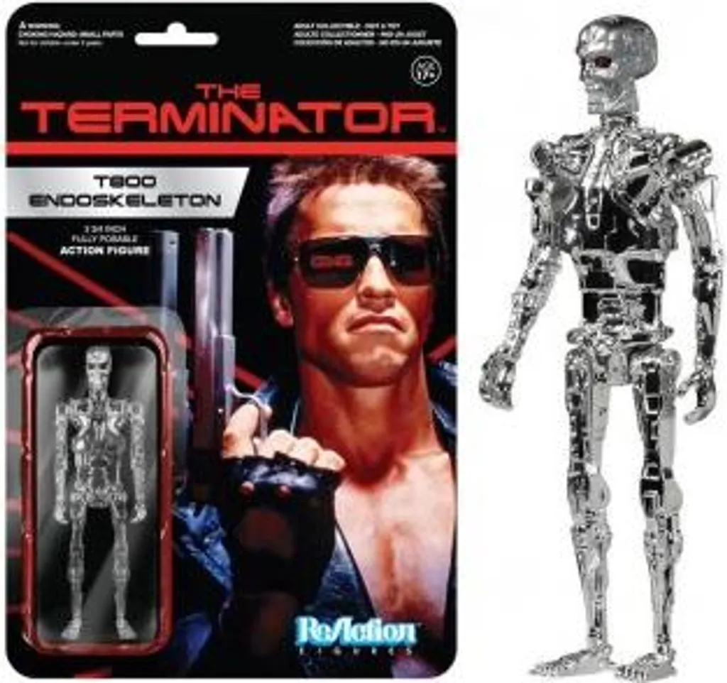 Figurine de Collection Terminator T800 Endoskeleton Chrome Funko ReAction