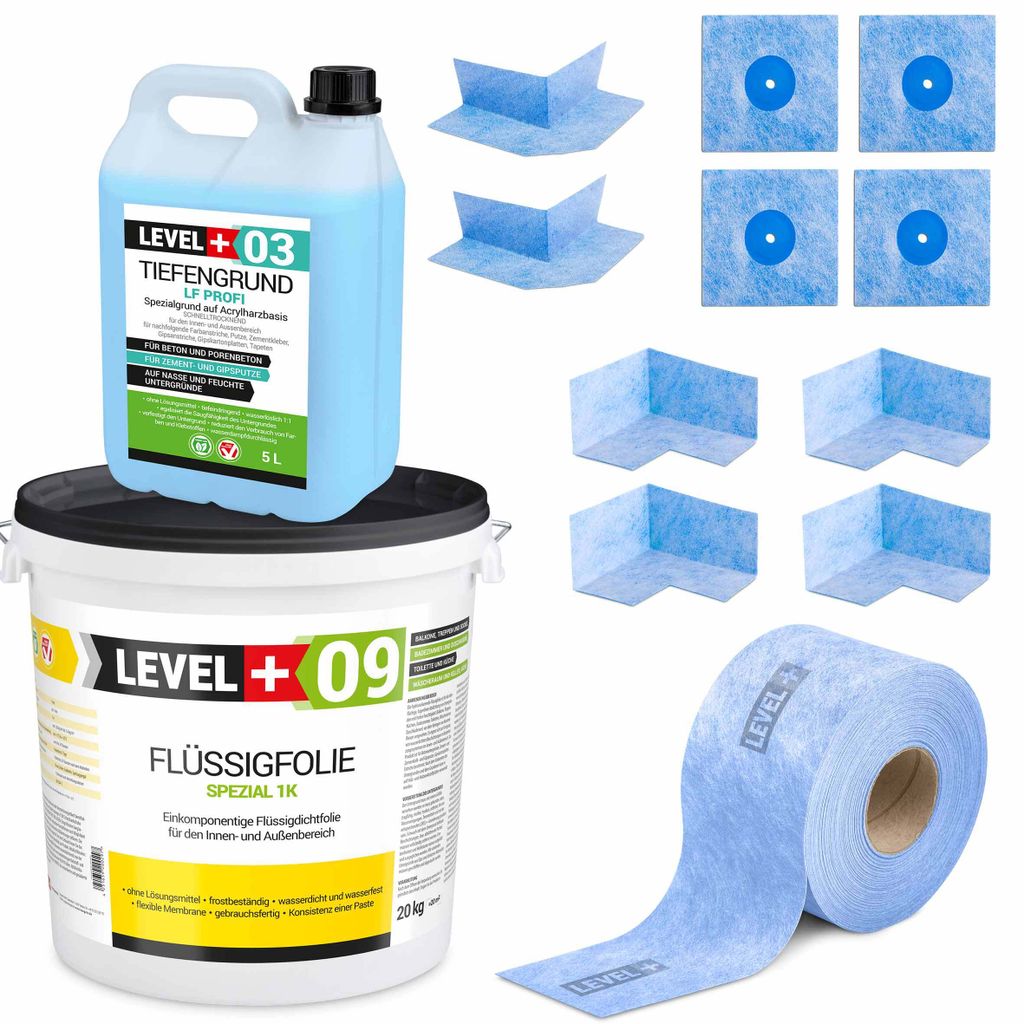 Dicht-Set 20kg Flussigfolie Spezial Badabdichtung Balkon Produktbild 