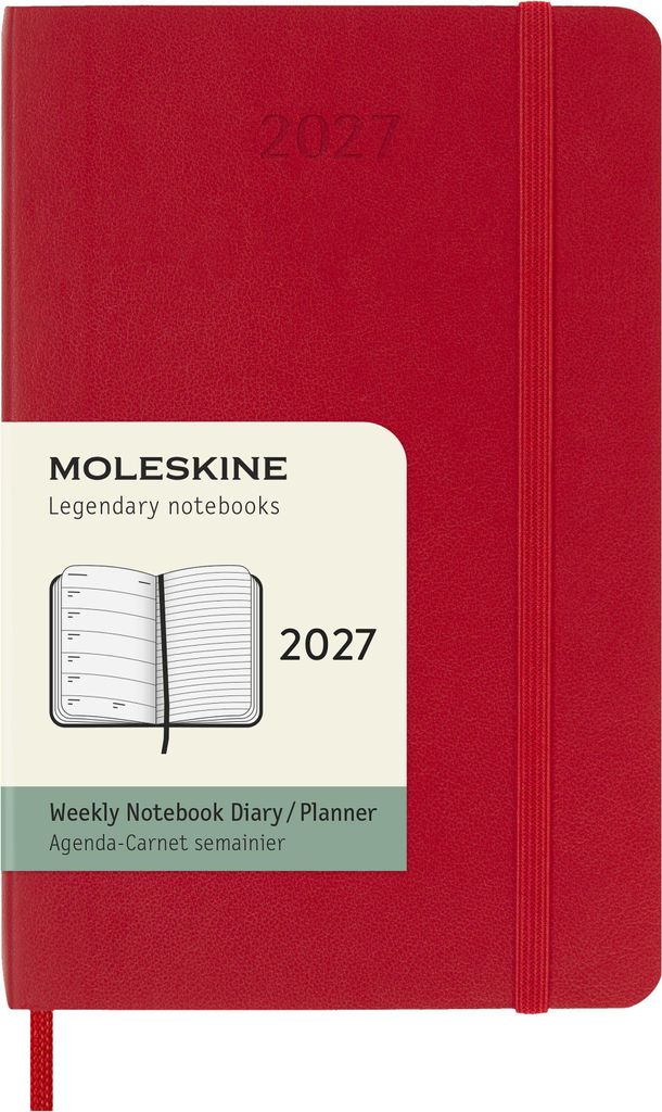 Moleskine 12 Monate Wochen Notizkalender 2027, Pocket/A6, 1 Produktbild 