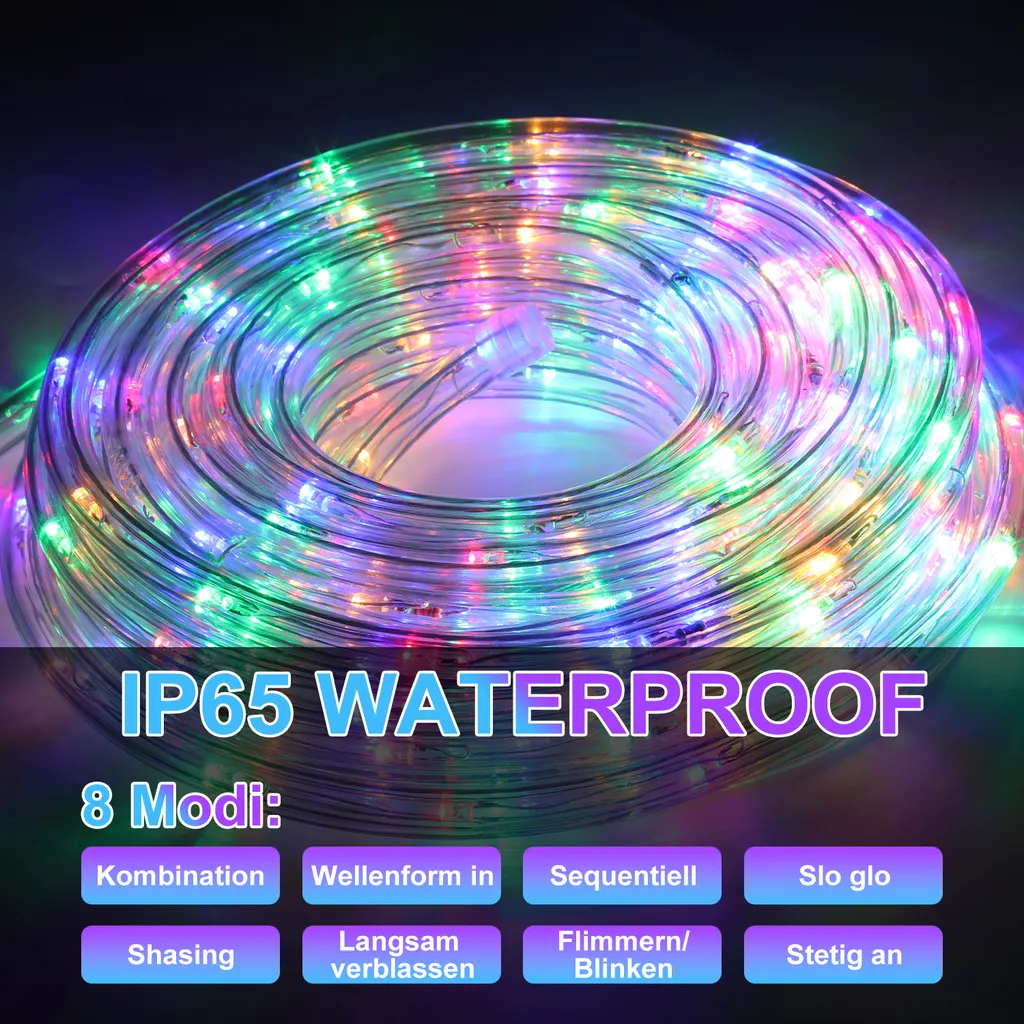 Luci di Fata 10M LED Multicolore Hengda - Decorazione Interni ed Esterni - 4