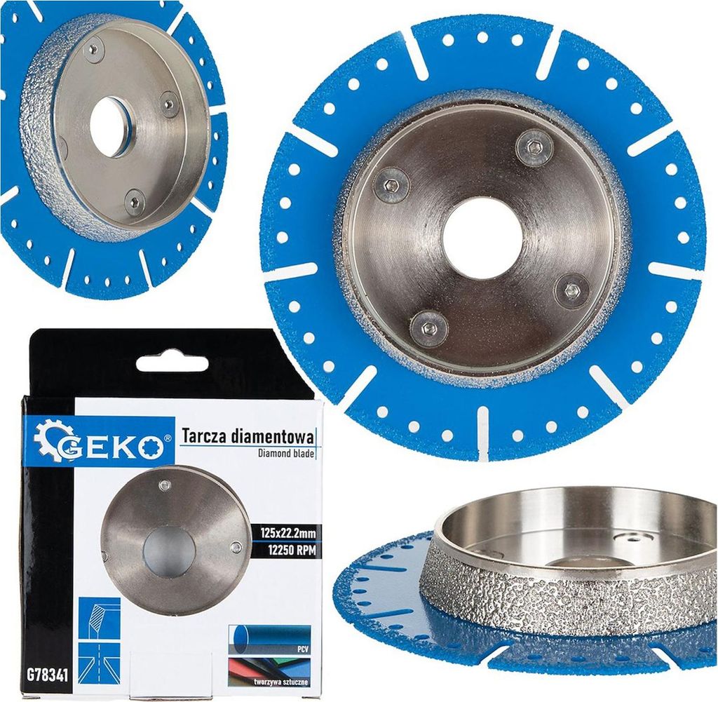 GEKO | Diamantscheibe 125mm, Diamanttrennscheibe, Diamant Produktbild 