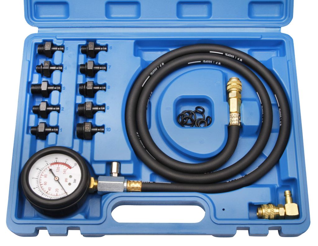 Motor Öldruck Tester Öldruck Prüfer 0-10bar Diagnose Werkzeug Satz KFZ Adaptern 