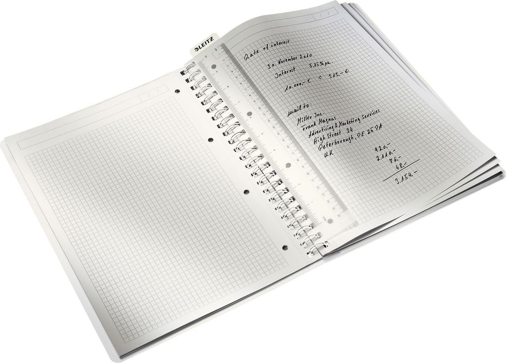 Notizbuch Wow A4 80 Blatt 80g/qm kariert blau Packung mit 6 Stück