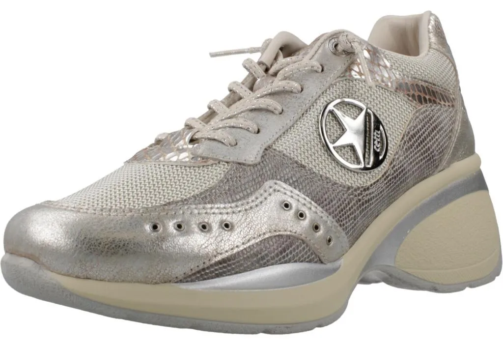 Basket mode femme Cetti V26 chaussure de ville confortable or