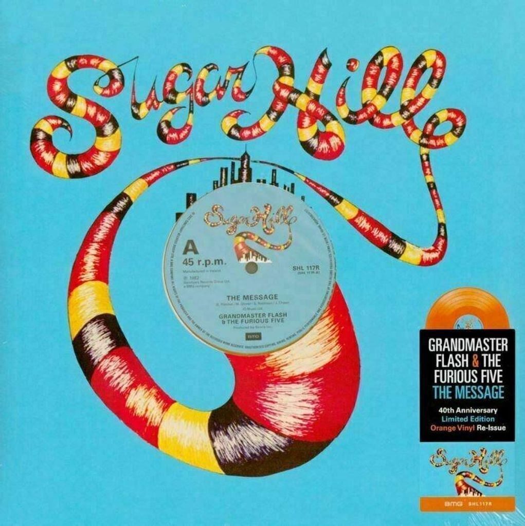 Grandmaster Flash & The Furious Five - The Message (45 RPM) (40th Anniversary) (Limited Edition) (Reissue) (Orange Coloured) (12" SP)