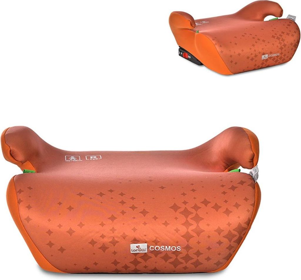 Lorelli Kindersitz Cosmos i-Size (125-150cm) Isofix, Bezug abnehmbar, Armlehne orange
