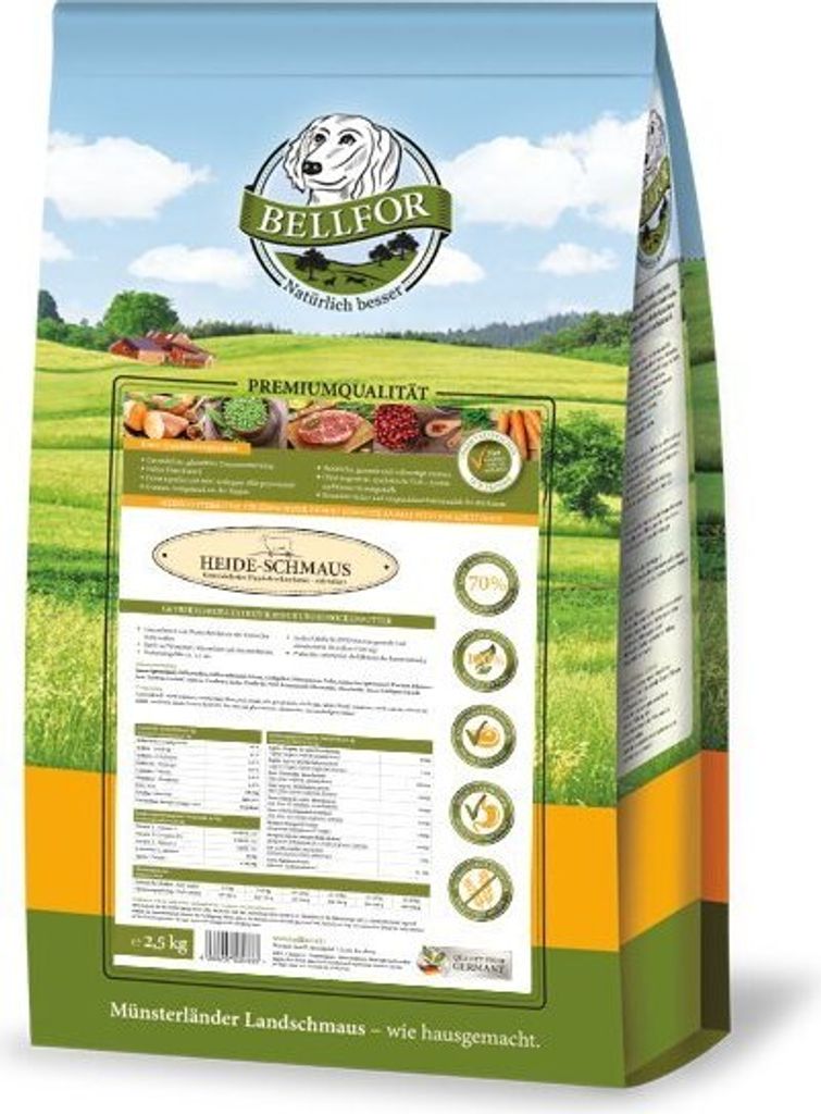 Bellfor Heide-Schmaus - Weidelamm & Wildkaninchenfleisch - Getreidefrei 2,5 kg