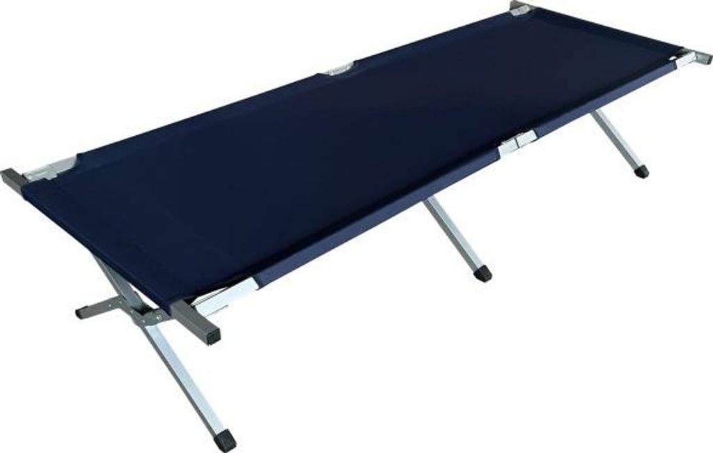 Stahl-Feldbett 190x64x42cm Campingbett für Outdoor-Abenteuer und Notunterkünfte