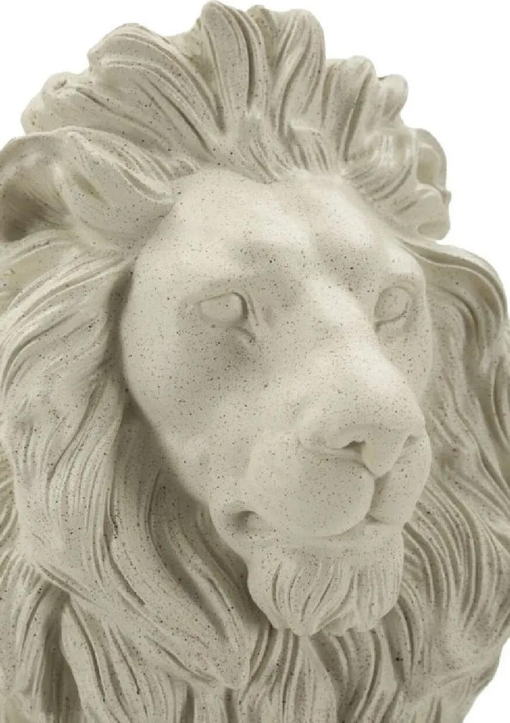 Décoration Design Lion Mauro Ferretti Crème 40 cm - Idée Cadeau Maison - 5