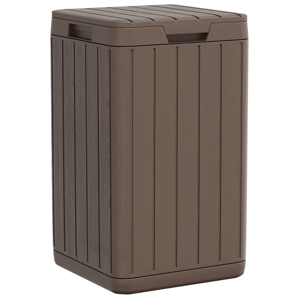 Outdoor-Mülltonne Braun 38x38x65 cm PP Produktbild 