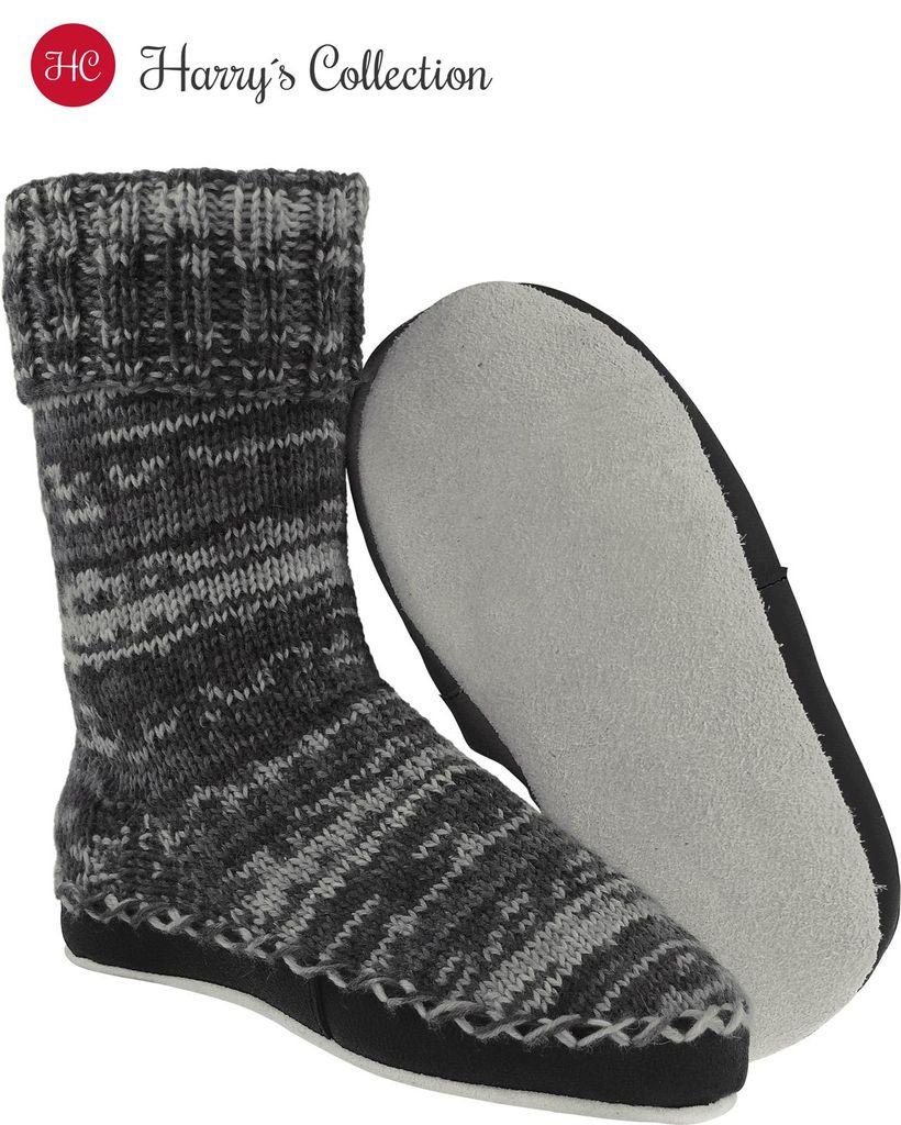 extra Breite Ledersohle für Hüttenschuhe mit Wolleinlage Produktbild 