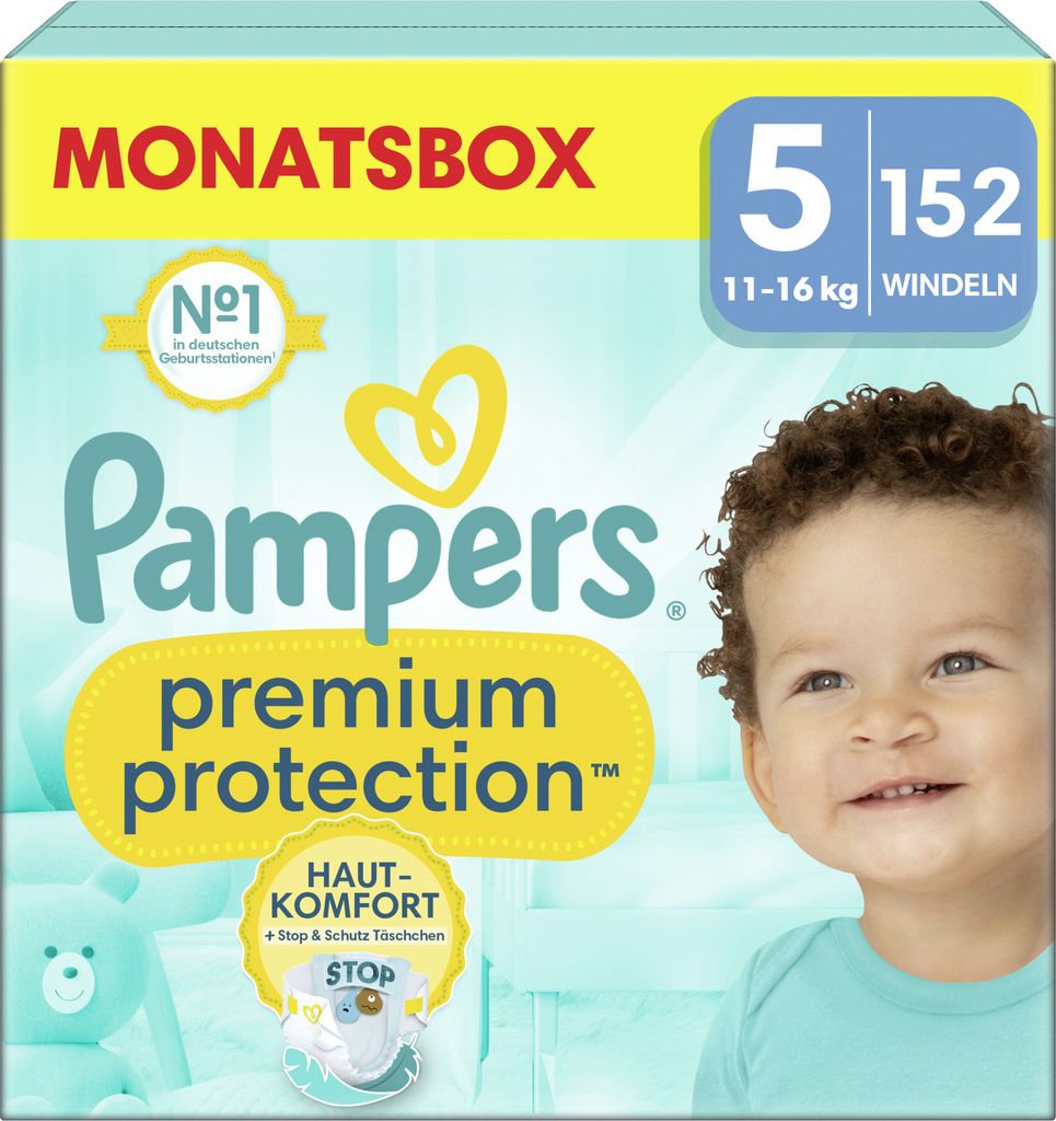 Pampers Premium Protection 5 Junior 11-16kg MonatsBox Obrázok produktu 8