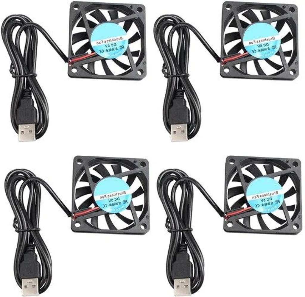 Ventilateur de refroidissement 60x60x10mm 5V CC USB pour PC et Impression 3D