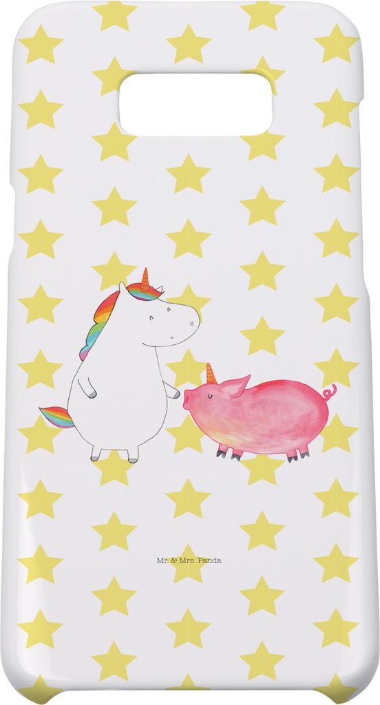 Mr. & Mrs. Panda Samsung Galaxy S8 plus Handyhülle Einhorn Schwein - Weiß - Geschenk, Unicorn, Einhörner, Handy Case, Cover, Hülle, Freundin, S...