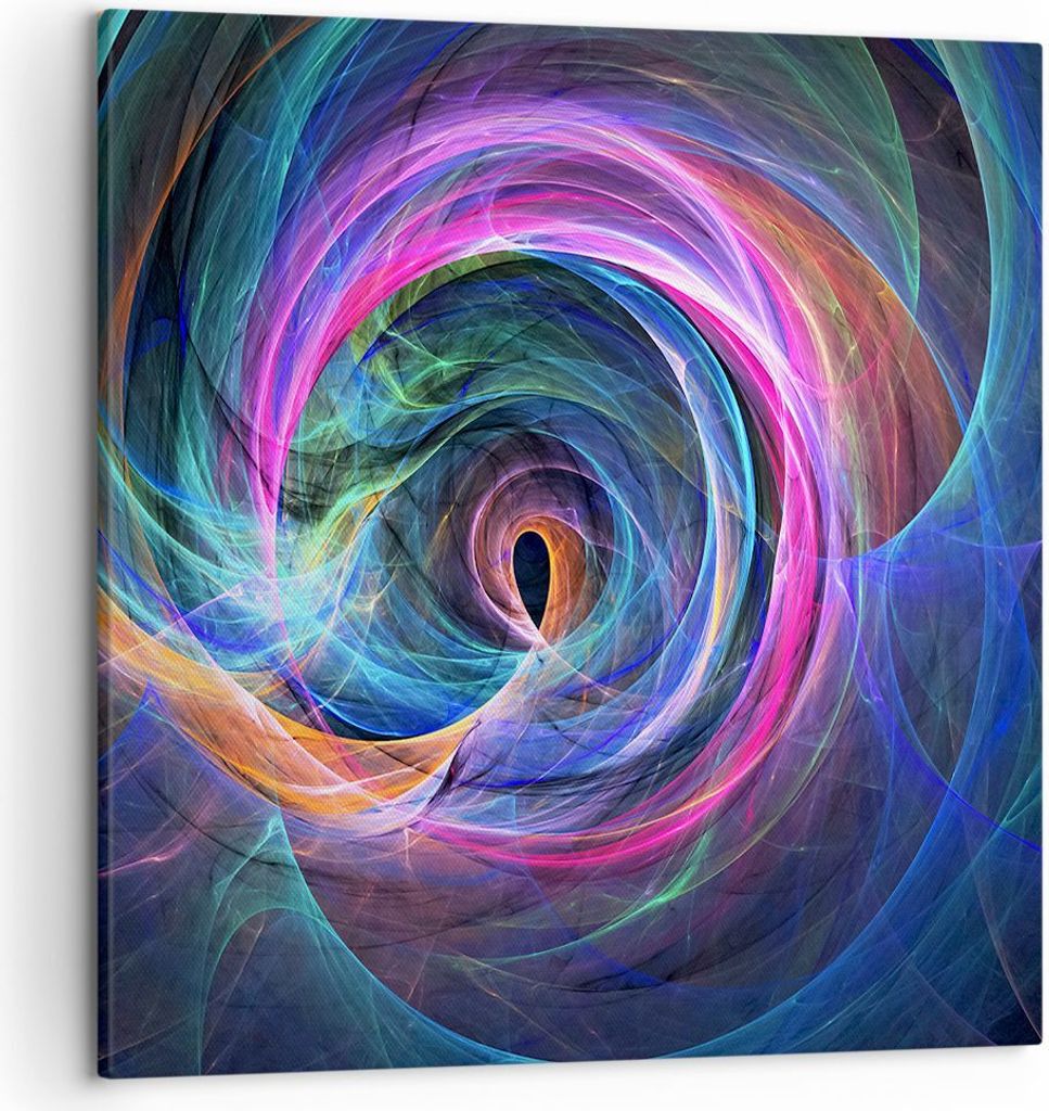 Bild auf Leinwand - Leinwandbild - Abstraktion modern - 50x50cm - Wand Bild - Wanddeko - Wandbilder - Leinwanddruck - Bilder - Kunstdruck - Wanddek...