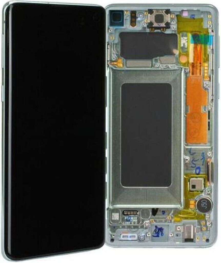 Original AMOLED Display Touchscreen Bildschirm Rahmen Grün Produktbild 