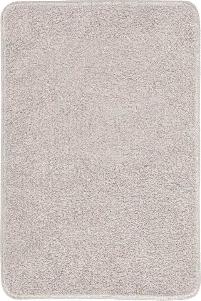 Kleine Wolke Badteppich MARCO Silbergrau 70 x 120 cm