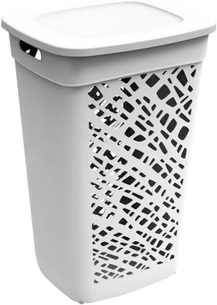 Bac à linge familial 60L blanc EDA Almeria pour organiser votre buanderie