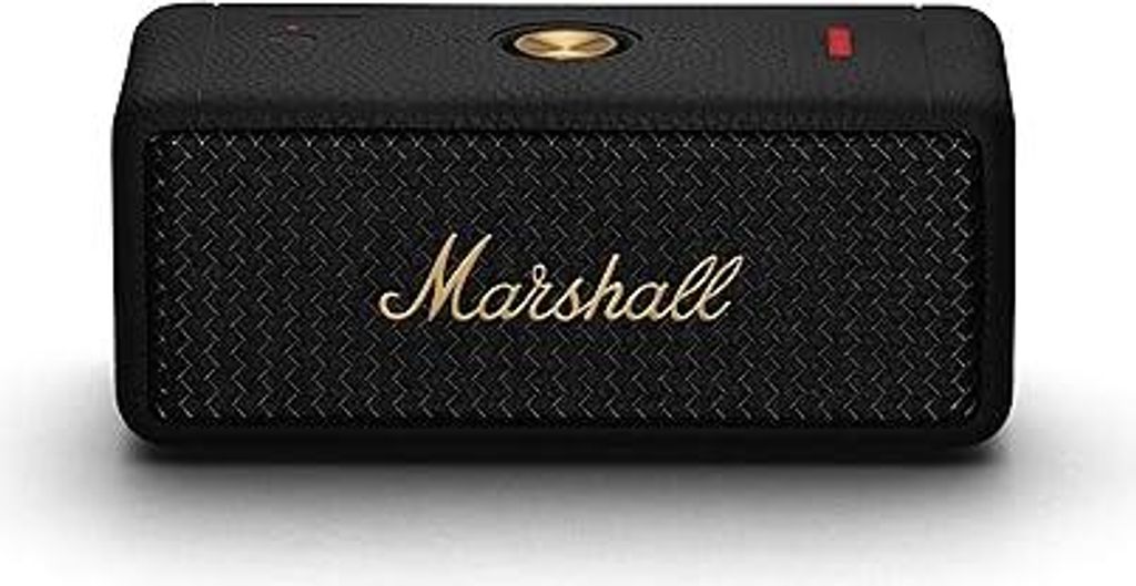 Marshall Emberton II Bluetooth Tragbarer Lautsprecher, Kabelloser, Wasserabweisend - Schwarz und Messing