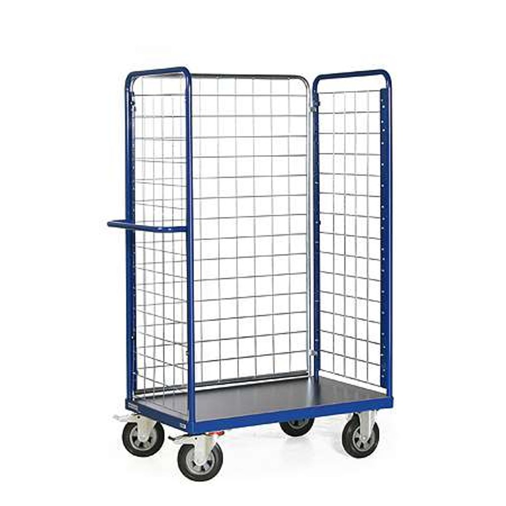 Protaurus Paketwagen F600 mit 3 Gitterwänden 1800mm hoch 1000x700mm