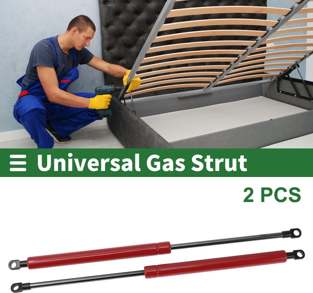 400mm/15,75" Gasdruckfedern 200N Gasfedern Rot Kohlenstoffstahl 2 Stück RV Auto Werkzeugkasten Deckel Aufbewahrungsbox Abdeckung Schranktür Abdec...