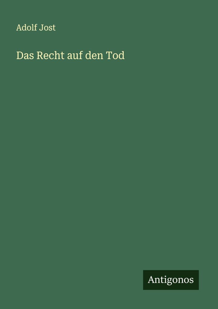 Das Recht auf den Tod