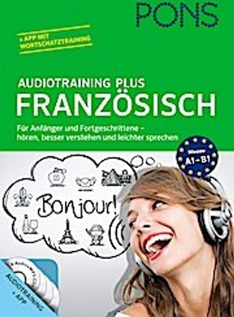 PONS Audiotraining Plus Französisch, Audio-CD + Begleitbuch Produktbild 