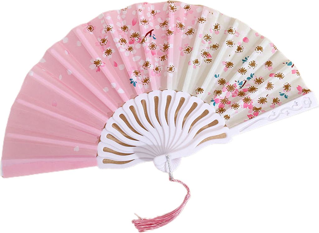 Klapperlüfter glänzende Textur Schöne verschiedene Stile glatte Oberfläche feine Verarbeitungsdekoration Oxford Stoff Chinesischer Stil Handhel...