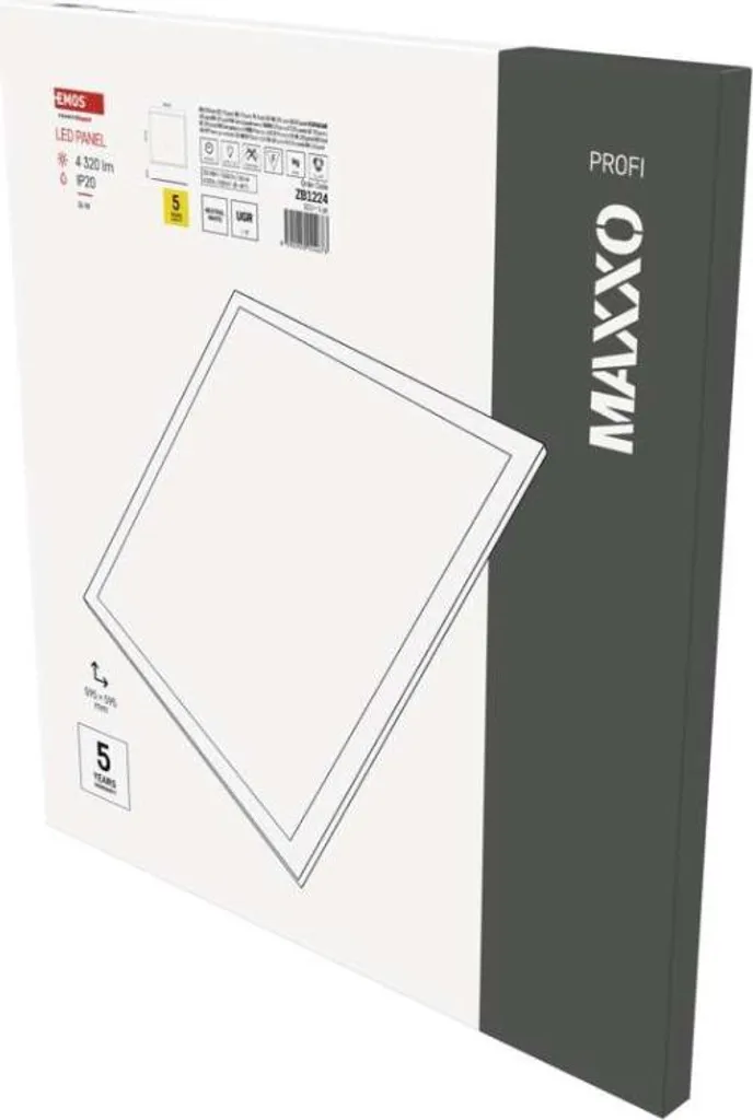 Dalle LED 36W MAXXO 60x60 avec Système Anti-Éblouissement UGR Bas